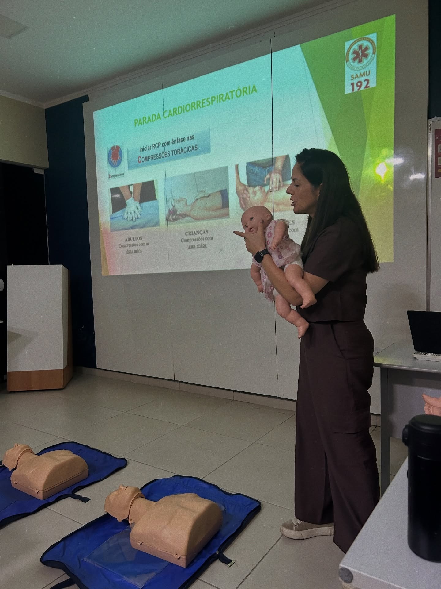 Encontro de educação em saúde na clínica